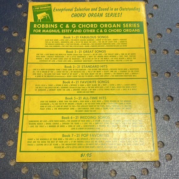 Vintage 64 top hits chord organ music - Picture 3 of 5